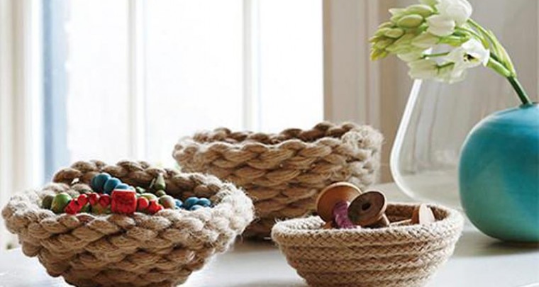 DIY Rope Bowls for Your Odds and Ends!