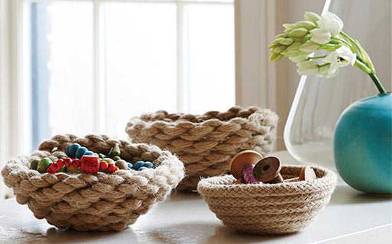 Rogue Habits » documenting the curious and creative » DIY Rope Bowls for  Your Odds and Ends!